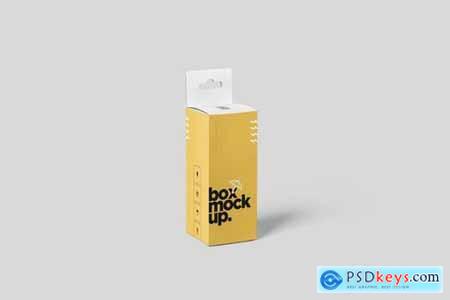 Box Mockup Set - Small Rectangle Size with Hanger