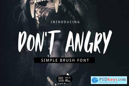 Dont Angry Font 4271683