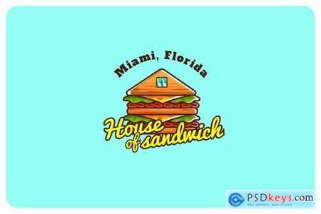 house of sandwich - Mascot & Esport Logo