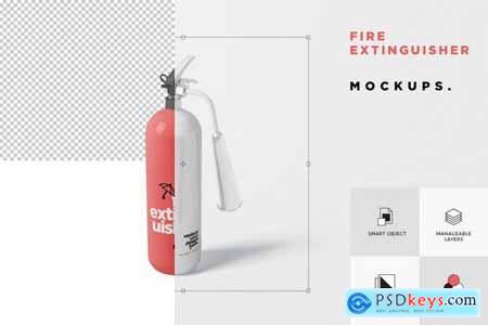 Fire Extinguisher Mockup Set