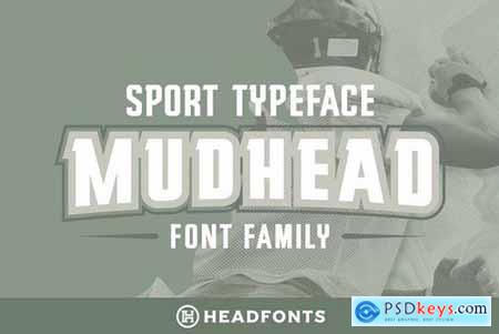 Mudhead Family Sports Display Font 4256655