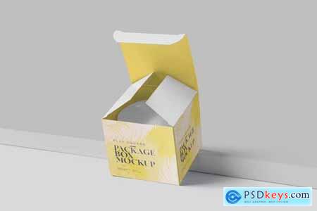Package Box Mock-Up Set - Flat Square