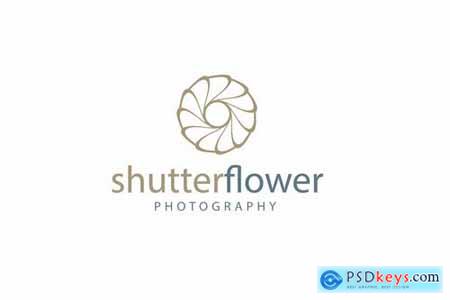 Shutter Flower Logo Template