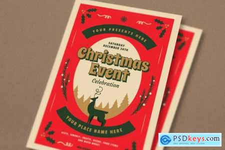 Retro Christmas Event Flyer368