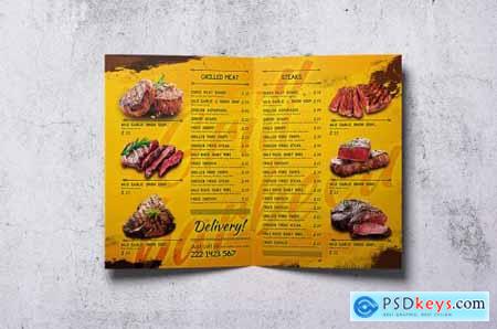 Barbecue Bifold A4 & US Letter Food Menu