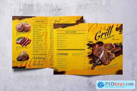 Barbecue Bifold A4 & US Letter Food Menu
