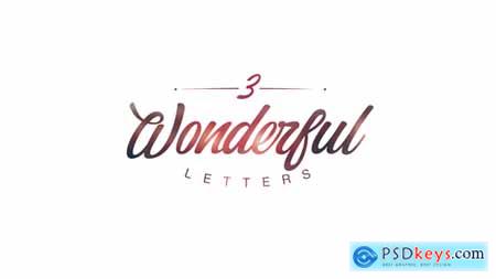 Videohive Wonderful Letters 3 22258984