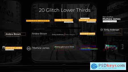 Videohive Glitch Lower Thirds 25001972