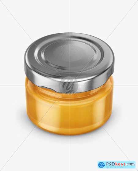 Glass Jar with Honey Mockup 51023