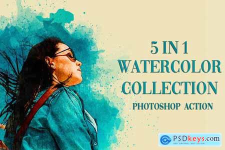 5 in 1 Watercolor Collection Bundle 4190294