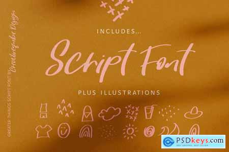 Greater Things Script Font 4110534