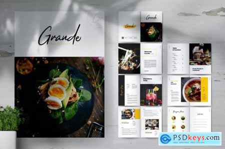 GRANDE Restaurant & Food Brochure