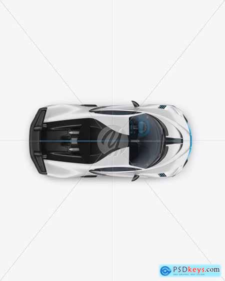 Super Car Mockup - Top View 51575