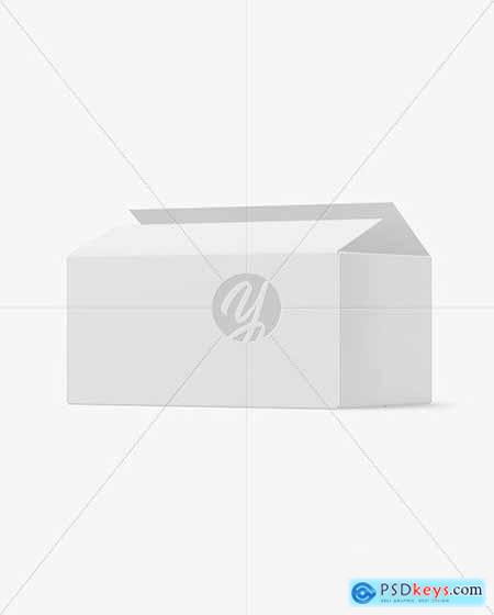 Opened Paper Box Mockup 51603