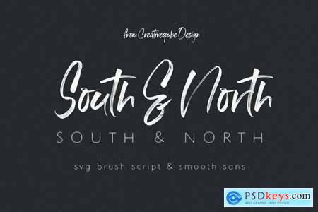 South & North SVG Font Duo 4160681