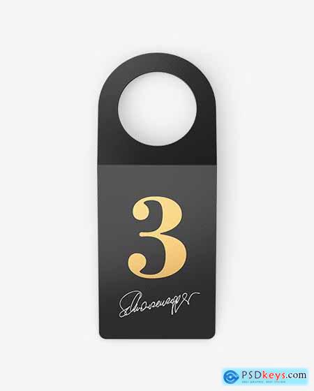 Bottle Tag Mockup - Front View 51583