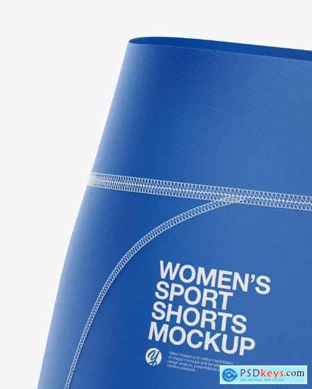 Womens Sport Shorts Mockup - Back View 51592