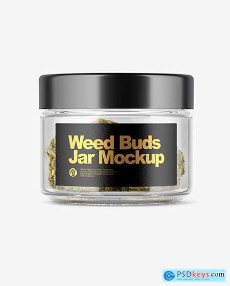 Weed Buds Jar Mockup 51613