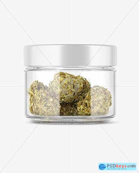 Weed Buds Jar Mockup 51613
