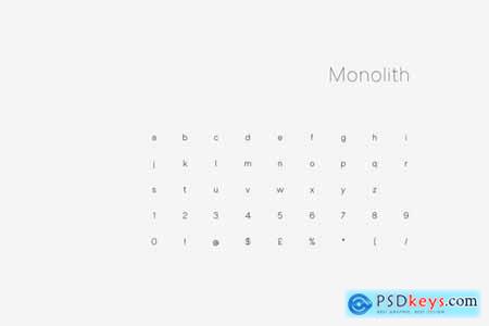 Monolith - Sans Family 4270315