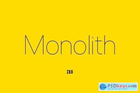 Monolith - Sans Family 4270315