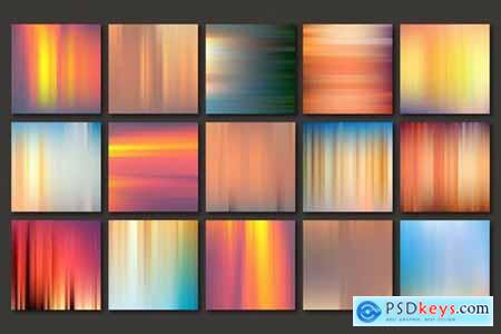 Striped Abstract Backgrounds Set Vector Bundle
