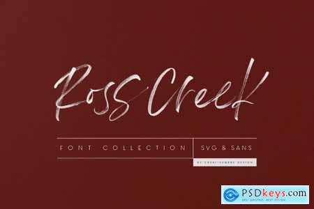 Ross Creek SVG & Sans Font Duo 4230404