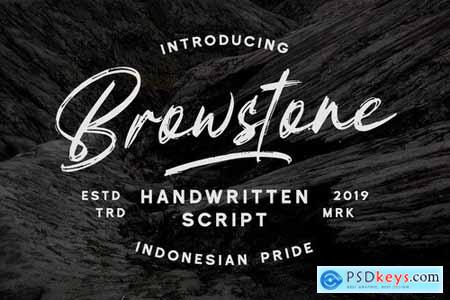 Browstone - Brush Script Font
