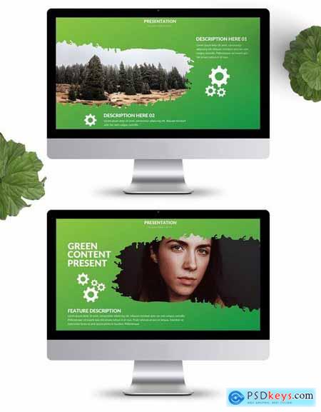 Green Powerpoint and Keynote Templates