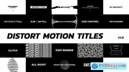 Videohive Distort Motion Titles 24901143
