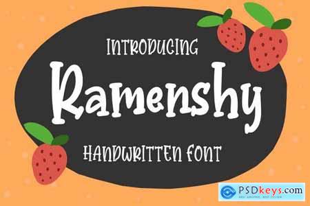 Ramenshy - Handwritten Font