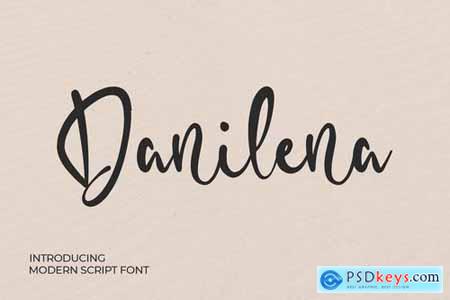 Danilena - Modern Script Font