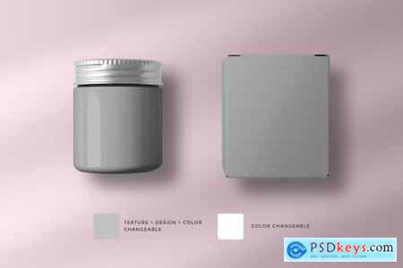 Cosmetic Bottle And Box Mockup 4130807