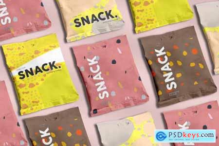 Snack Pouch Packaging Mockup 4130509