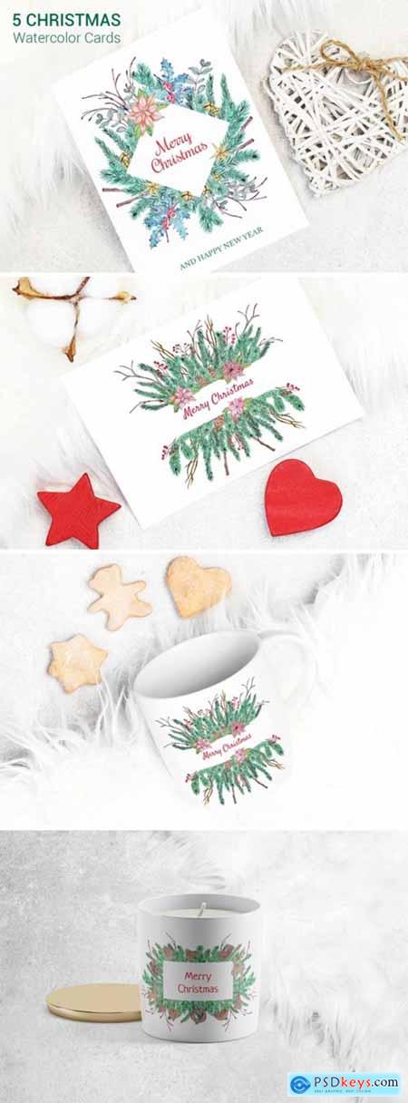 Greeting Christmas Cards Set 2002872
