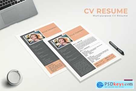 Pastel CV Resume
