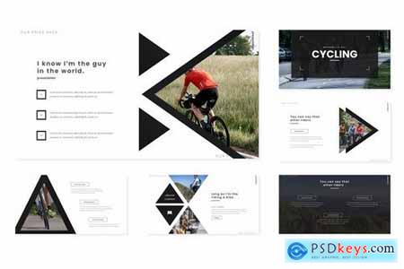 Cycling - Powerpoint Google Slides and Keynote Templates