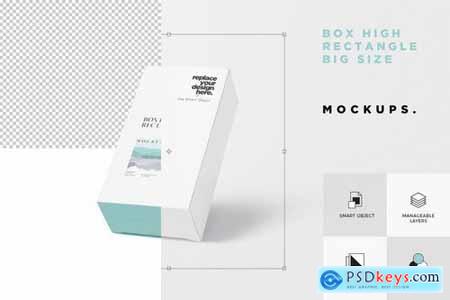 Box Mockup Set - High Rectangle Big Size
