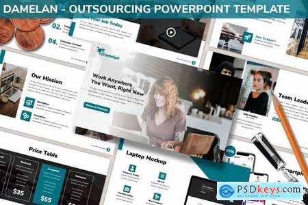 Damelan - Outsourcing Powerpoint Template