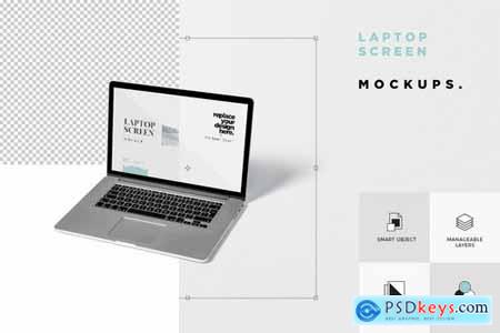 Laptop Screen Mockup PSDs