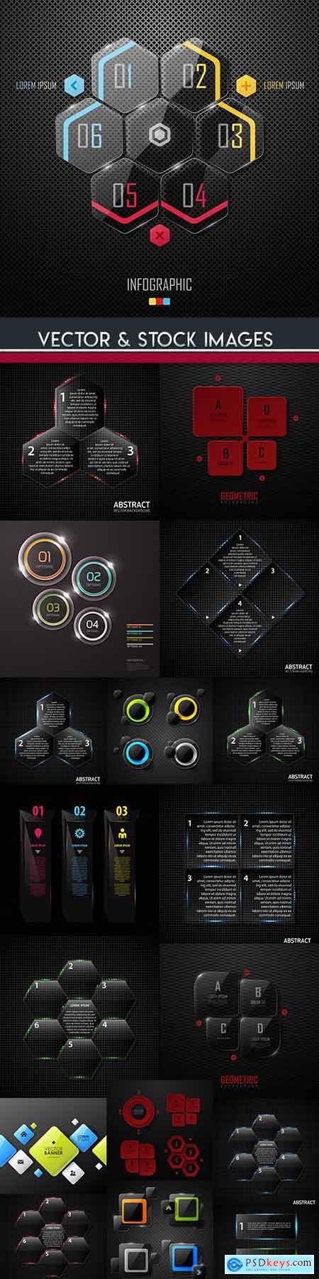 Business infographics options elements collection 106