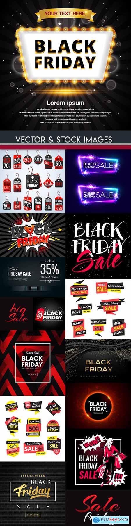 Black Friday and sale special design illustration 22