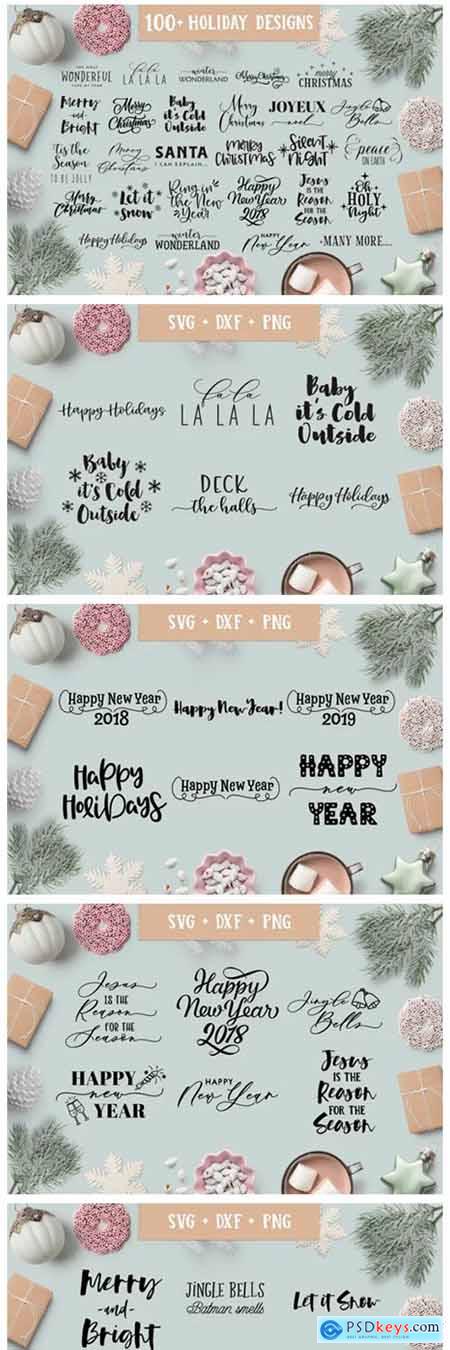 Christmas-Holiday Quotes SVG Bundle 2012477