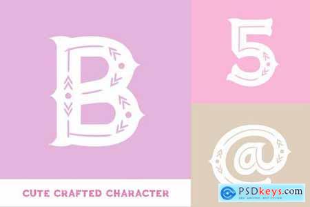 Button Crafts - Cute Crafted Typeface