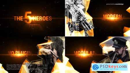 Videohive The Five Heroes Cinematic Title 24964321