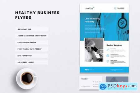 HEALTHY Medical Flyer & Business Card