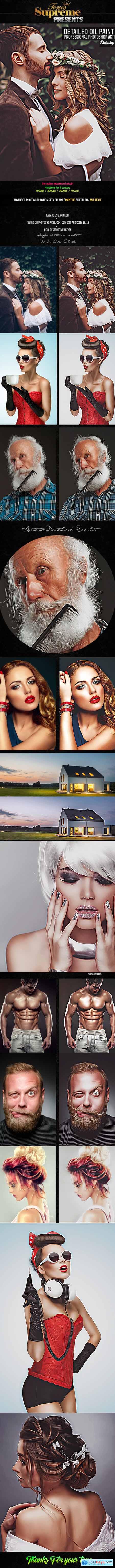Detailed Oil Painting Photoshop Actions 24722683