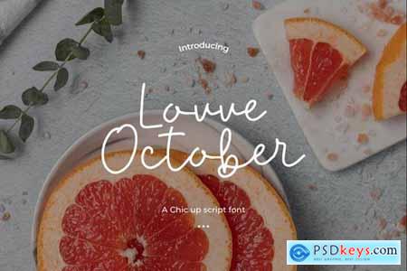 Love October - Handwritten Font