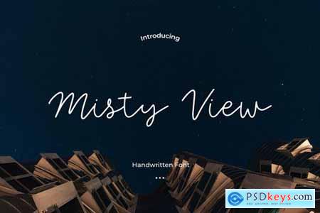 Misty View - A Chic and simple font