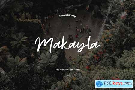 Makayla - Handwritten Font